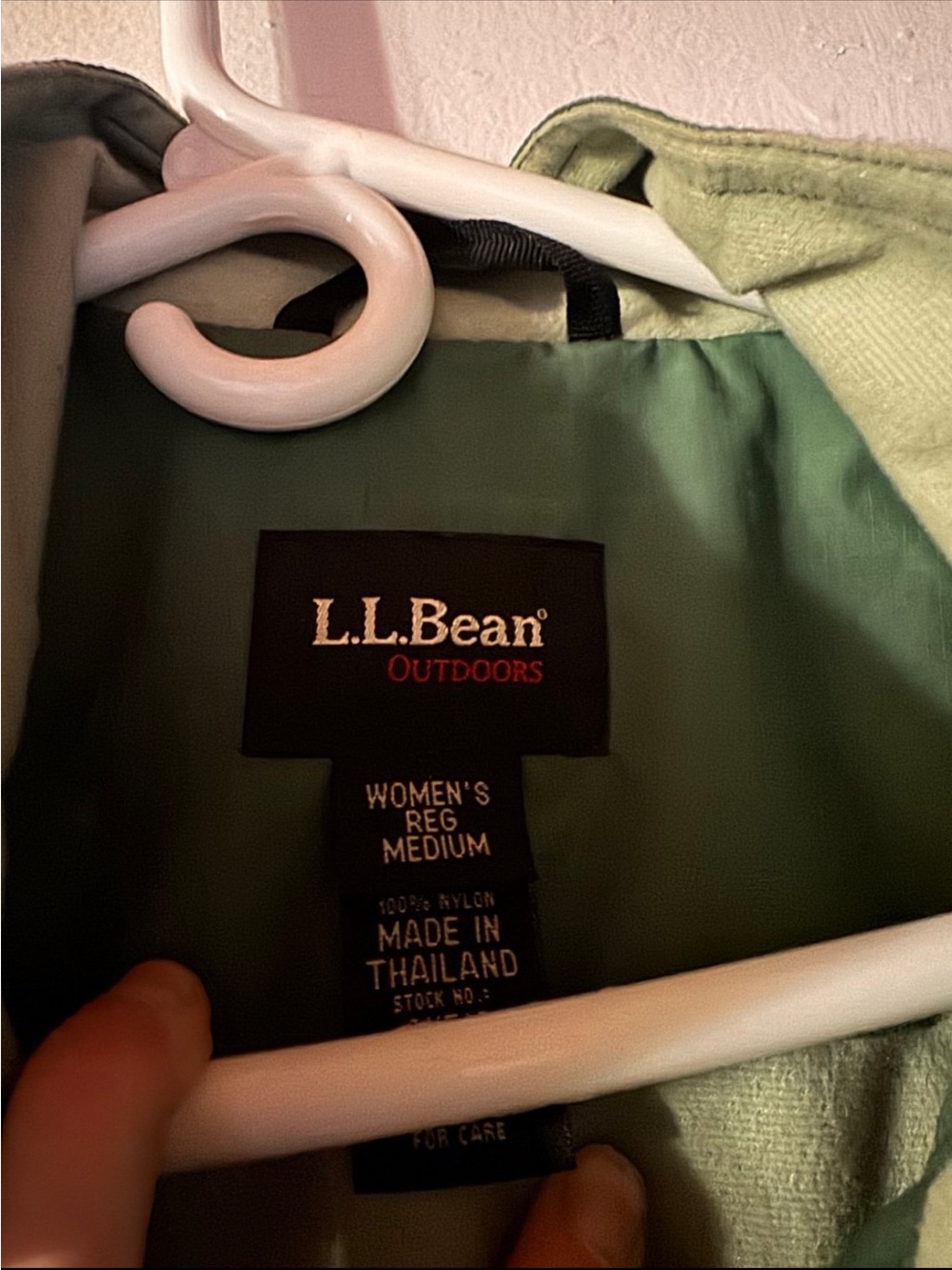 L.L. Bean Two-Tone Green Windbreaker Jacket View 6